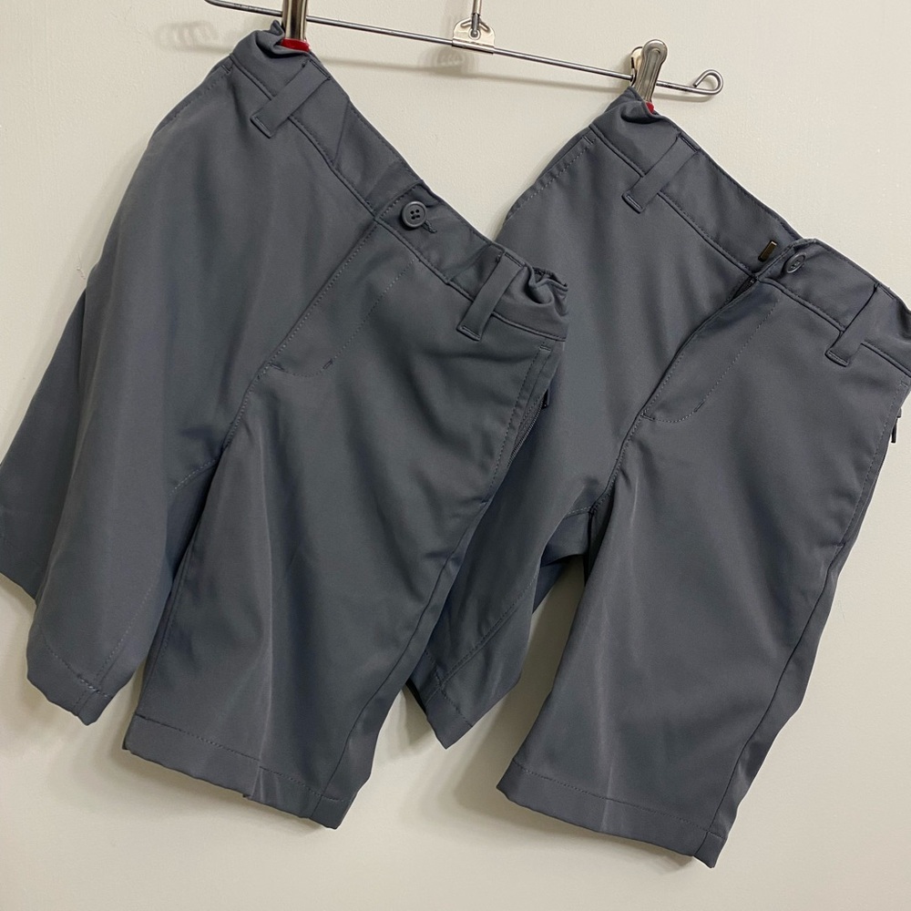 Lands End Boys Charcoal Gray Shorts Size 5 2 Pairs